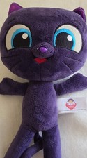 Aurora Plush True and The Rainbow Kingdom Stuffed Purple Cat Bartleby 8.5"
