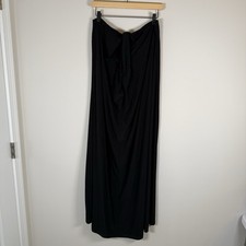 Lane Bryant Strapless Tie Knot Front Flowy Midi Dress Black Plus Size 18/20 NWT