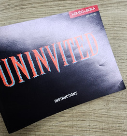 USED AUTHENTIC USA MANUAL ONLY - NO GAME NO BOX - UNINVITED - NES