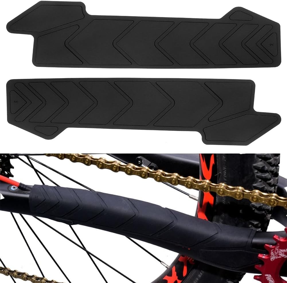 Bike Chainstay Protector 2Pcs MTB Silicone Chain Stay Frame 