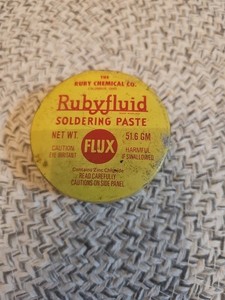 Ruby Fluid Soldering Paste Flux Metal Tin