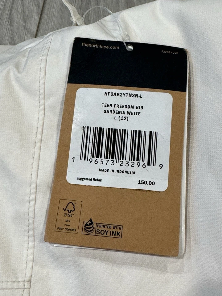 Pantalones de esquí con babero aislados The North Face Teen Freedom talla L (12) Foto 2 de 4