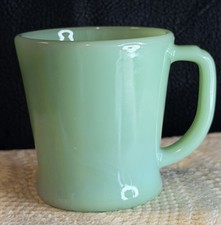 Vintage Fire King Oven Ware Green Jadeite Coffee Mug 