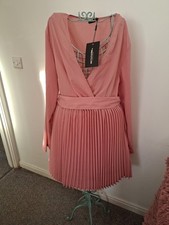 Size 16 Prettylittlething Cocktail Dress New With Tags