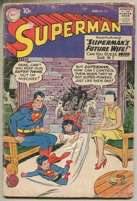 Superman #131 (1959) Mr. Mxyzptlk Appearance Curt Swan Cover GD [DC] SA
