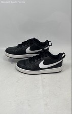 Nike Kids Court Borough Low 2 BQ5448-002 Black White Sneaker Shoes Size 5Y