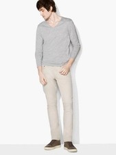 T-shirt manica lunga scollo a V John Varvatos collezione Mainline taglia XL $188!