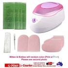 Paraffin Wax Bath Warmer Kit 4L  +Brush +Booties Mitts +50Bag +450gX4 ALOE VERA