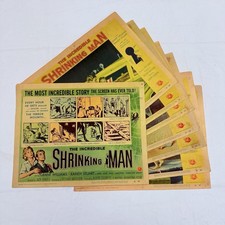 1957 The Incredible Shrinking Man Original 11x14” Complete Lobby Card Set Of 8