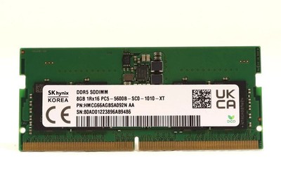 ✓ SK Hynix 8GB DDR5 5600 PC5-5600B-SC0-1010-XT Laptop Memory
