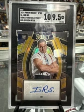 2024 Select WWE IRS Legends Gold Prizm Auto #/10 SGC 9.5