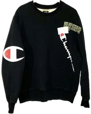 Champion Super Fleece 2.0 Behind The Label Crew Champion Sweater Black