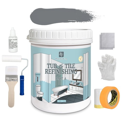 #ad Tub amp; Tile Refinishing Kit Bathtub Bathroom Tile Countertop Paint Waterproof $29.99