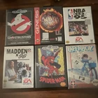 Sega Genesis Game Lot Ghostbusters NBA Jam TE NBA Live 95 Madden Manuals