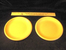 Vintage Toy 1984 Little Tikes Partyware - 2 Yellow Children  s Plates