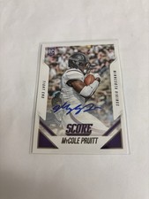 2015 Score - Rookie MyCole Pruitt #427 Scorecard Signatures (AU, RC)