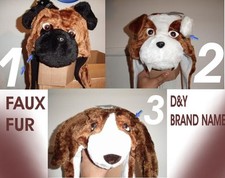 Super Soft D Y Faux Fur animals Dogs hats New