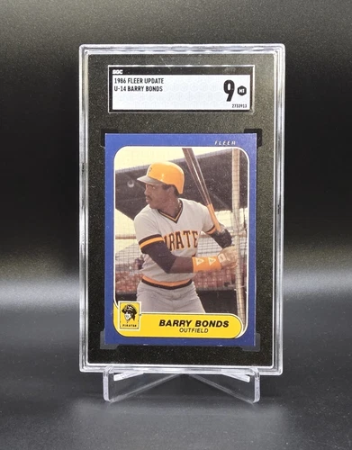 1986 Fleer Update BARRY BONDS Rookie Card U-14 Graded SGC 9 Mint