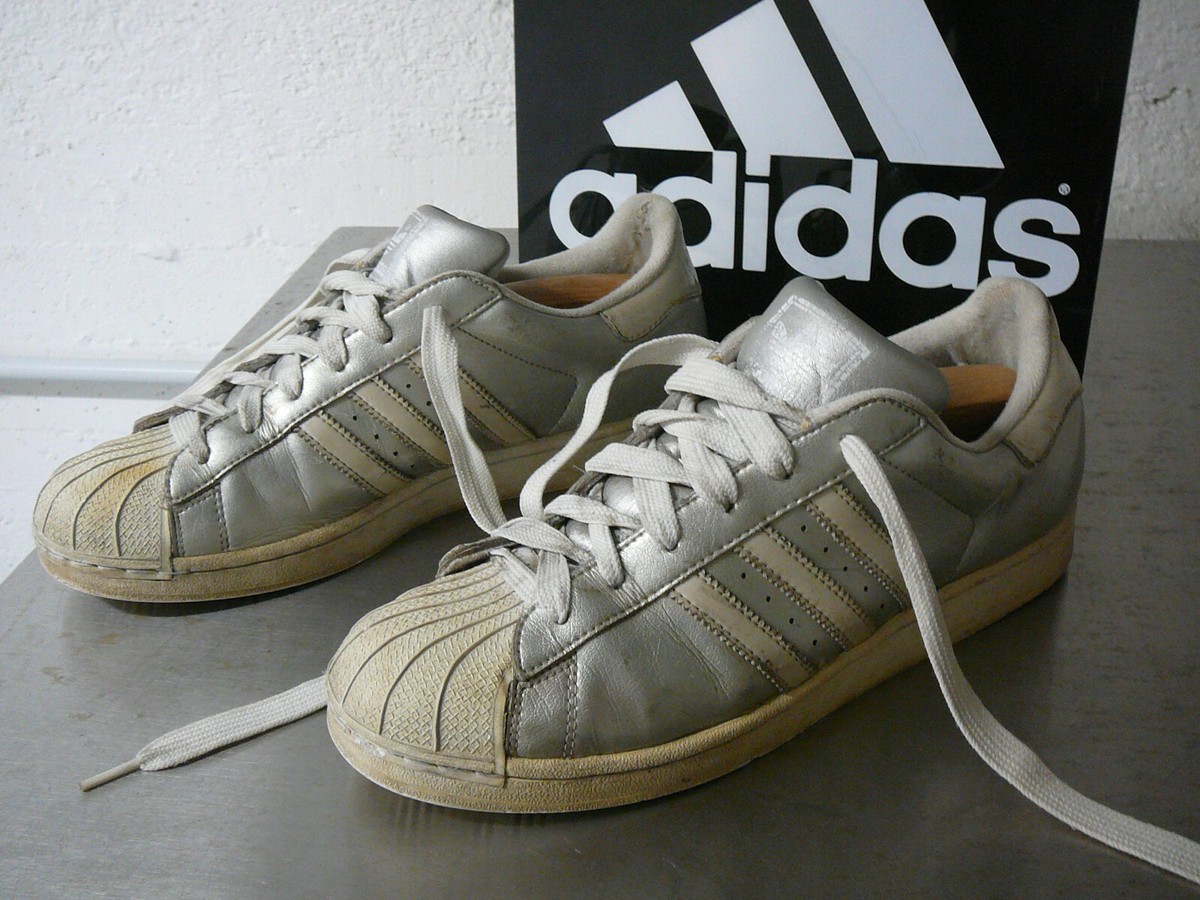 adidas vintage superstar silver UK 10,5 90s