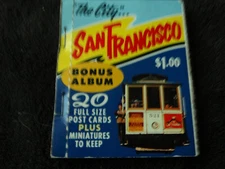 Vintage San Francisco Postcard Book Travel Souvenir Book 20 Views With Minis