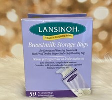 Lansinoh Breastmilk Storage Bags for Storing and Freezing Breast Milk 50 Count