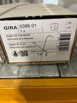 Gira Raumtemperaturregler 039601 , 230V Wechsler System55 cremeweiss , Abverkauf