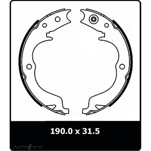Power Stop Rear Autospecialty Parking Brake Shoes | 2004-2007 Subaru Impreza WRX STI (B848) main image 1