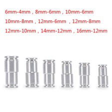Stainless Steel Straight Reducing Push-Fit Connector Adapter Pneumatic Fittings
