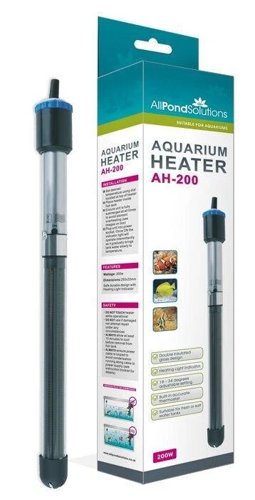 All Pond Solutions Aquarium Fish Tank Submersible Heater 200 W