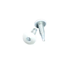 500x - #10 x White 3/4 Inch Self Tapping Sheet Metal Screws