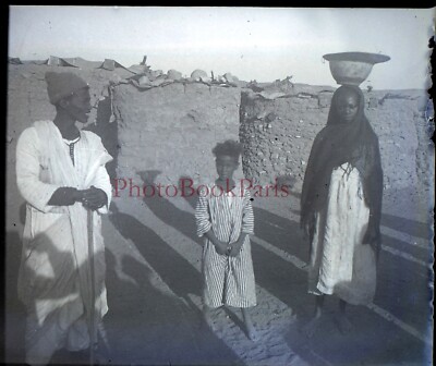 Ägypten Population c1930 Foto Negative Platte Gläser Stereo Vintage V28L10n6