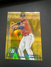 2022 Bowman Heritage Dauri Lorenzo Gold Lava Refractor #'d 22/50 Houston Astros