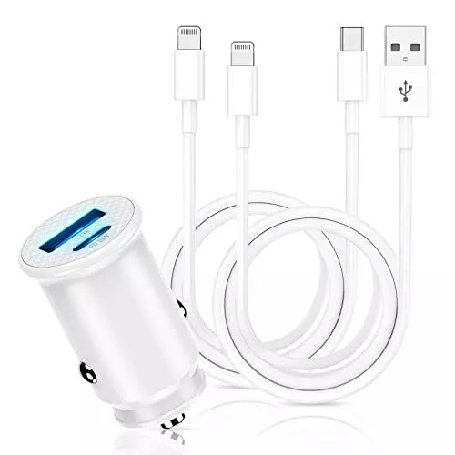 UGREEN Car Spring Cord Fast Charging Lightning Data Cable Compatible With  iPhone