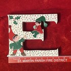 Vintage NOEL Pixie Elves 4 Pc Christmas Hand painted Large Letters — photo 5