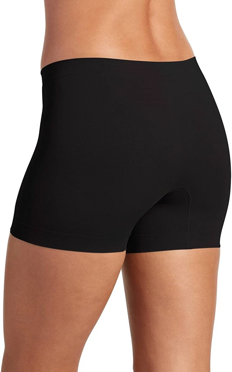 Jockey 187935 Womens Underwear Shapewear Shaping Shorts Black Size