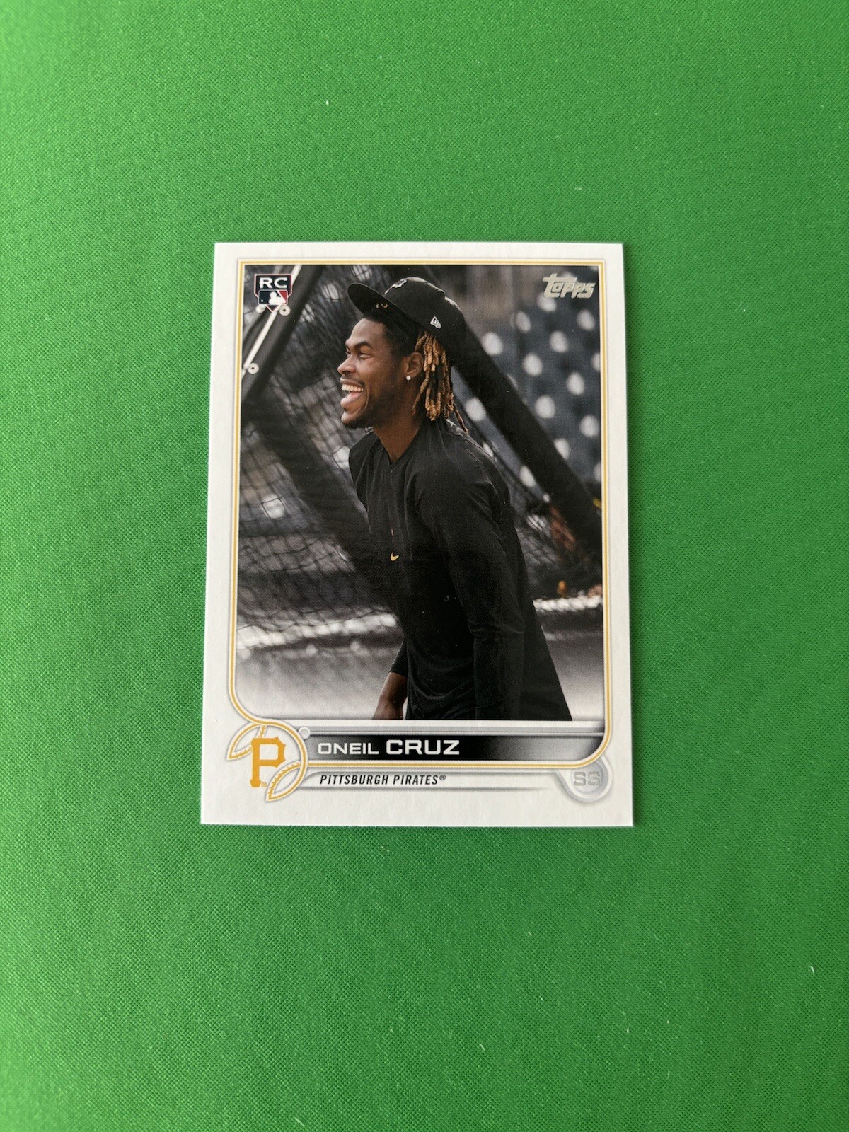 2022 Topps ONEIL CRUZ Photo Variation SP Rookie RC #537 Pittsburgh Pirates