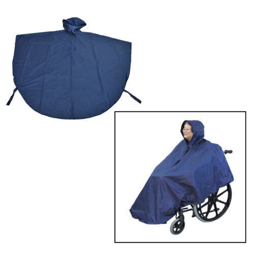 Rollstuhl Poncho Umhang Cape Wasserdichter Regenmantel für Rollstuhlfahrer P6O2