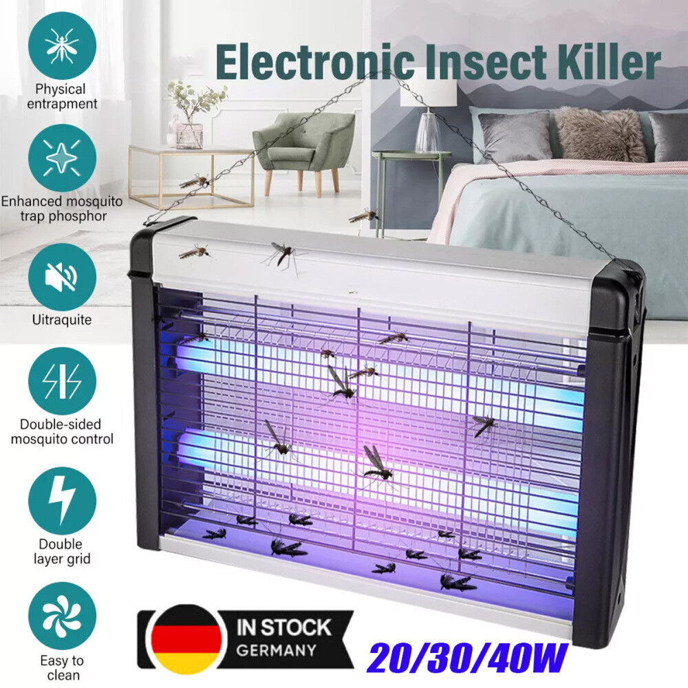 Insektenvernichter elektrisch LED UV Fliegenfänger Insektenfalle Fliegen Lampe