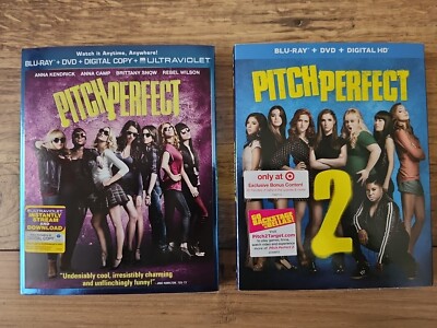 Pitch Perfect Lot  1 & Sealed New Part 2 & 3  Exclusive w/ Slipcover
