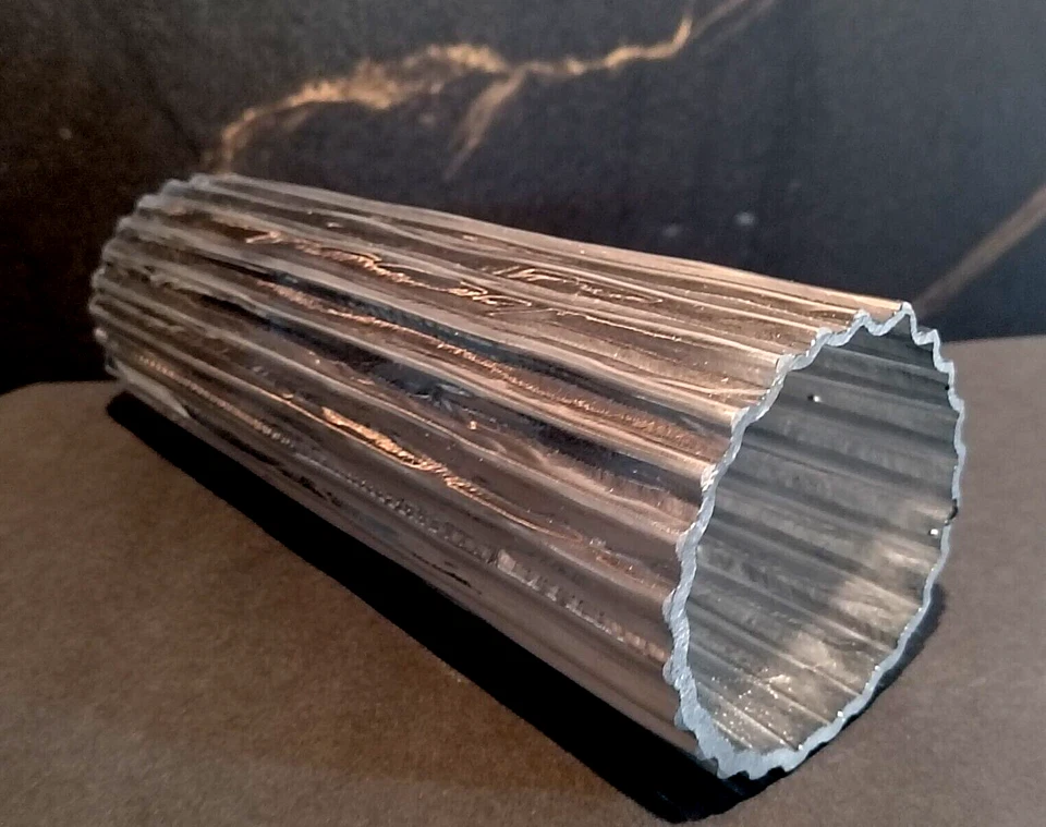 PARALUME FORMA CONICA, H 190 mm, COLORE ARGENTO, By VETRERIA RESANESE - Immagine 2 di 4