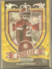 2021 Panini Prizm Draft Picks NAJEE HARRIS RC CRUSADE GOLD PRIZM ROOKIE SP MINT!