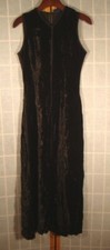 Gap velvet sheath dress below knee Sz 2 black vintage