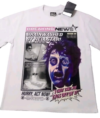 Hellstar T Shirt  Breaking News Size M NEW