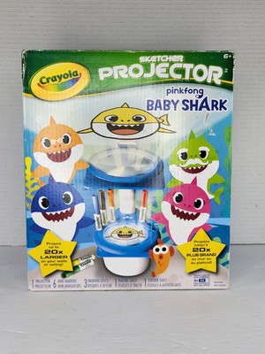 Crayola Baby Shark Pink Fong Sketcher Projector Brand New Box Wear Complete
