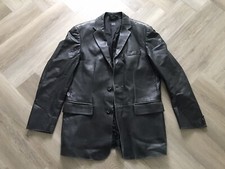 Giacca di pelle Hugo Boss agnello pelle nappa 44 R cappotto sportivo blazer carino