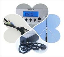 15w FM broadcast transmitter GP antenna cable power supply audio cable 15B