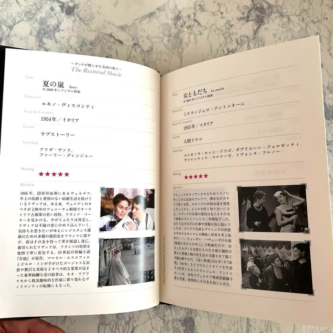 GUCCI CINEMA notebook Japan Limited note movie list diary NEW memo