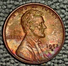 1952-D Lincoln Cent, Very Choice BU, Pretty toning, Raw