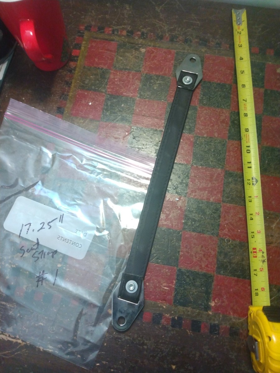 Harley-Davidson used Seat Strap 17.25 Inches end to end black synthetic  leather | eBay