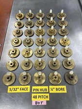 BOSTON GEAR MATCHING WORM GEAR SET 80:1 RATIO 1/4” BORE 48 PITCH 80X REDUCTION